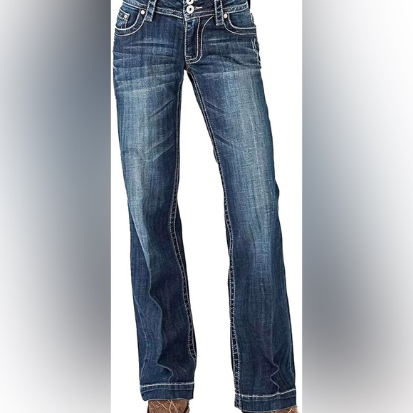 69 sixty nine Y2K stitched jeans size 26 - Picture 1 of 4